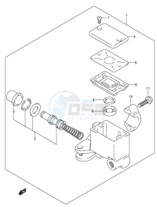 AN400 (E2) Burgman drawing FRONT MASTER CYLINDER