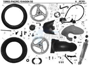 TOREO-PACIFIC-50-PACIFIC drawing WHEEL - BRAKES