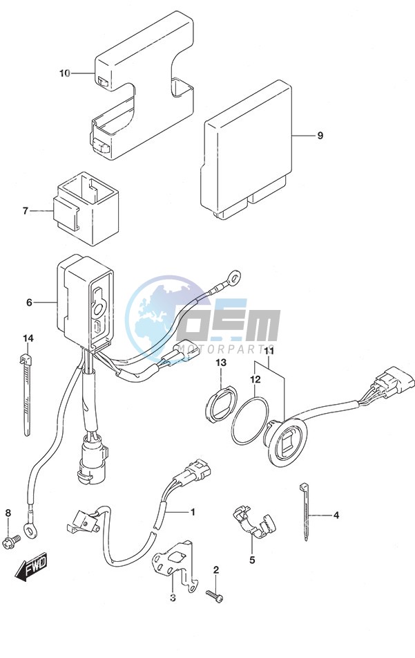 PTT Switch/Engine Control Unit High Thrust