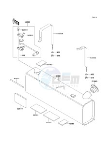 KAF 620 B [MULE 2520 TURF] (B6) [MULE 2520 TURF] drawing FUEL TANK