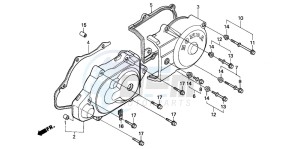 SK50M drawing LEFT SIDE COVER