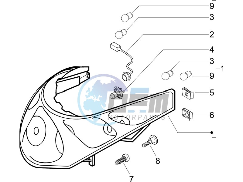 Head lamp - Turn signal lamps