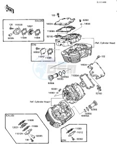 VN 1500 B [VULCAN 88 SE] (B1-B3) [VULCAN 88 SE] drawing CYLINDER HEAD COVER