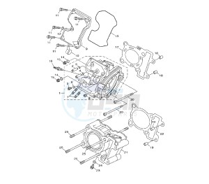 HW XENTER 150 drawing CYLINDER AND HEAD