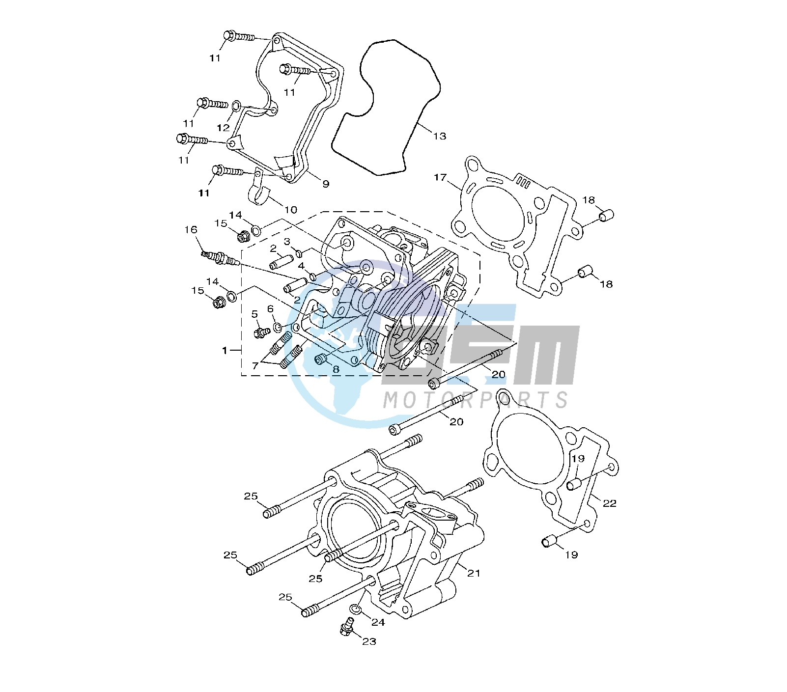 CYLINDER AND HEAD