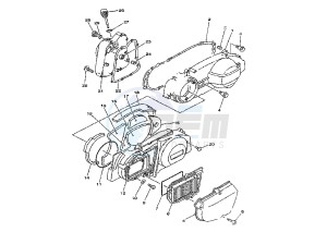 VP VERSITY 300 drawing CRANKCASE COVER