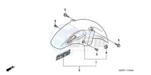 NT700VA UK - (E / MKH) drawing FRONT FENDER