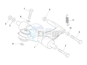 S 125 4T 3V E3 ie Taiwan drawing Swinging arm