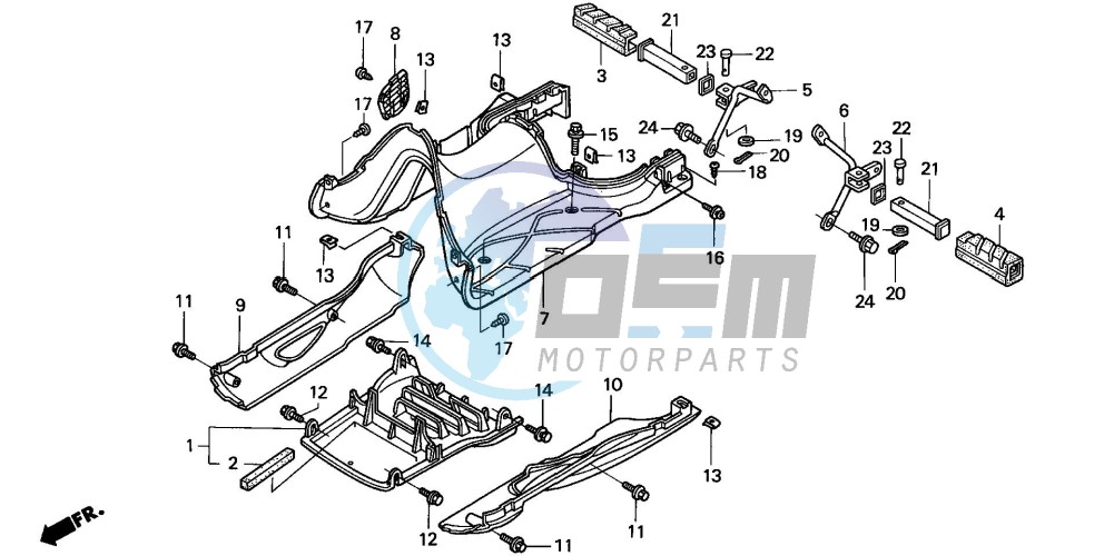 FLOOR PANEL/PILLION STEP