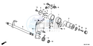 CRF50FD CRF50F Europe Direct - (ED) drawing GEARSHIFT DRUM