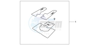 GL1800A Korea - (KO) drawing PANNIER/TRUNK CARPET SET