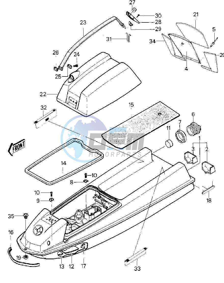 HULL_ENGINE HOOD-- JS440-A11_A12_A13- -