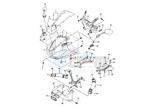 YZF R6 600 drawing COWLING MY03