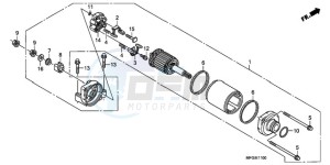 CB600FA Australia - (U) drawing STARTING MOTOR