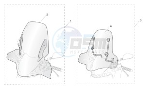 SR 50 IE-Carburatore 50 drawing Acc. - Windshields