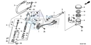 GL18009 Europe Direct - (ED / AB NAV) drawing REAR BRAKE MASTER CYLINDER