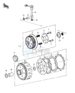 KX 125 A [KX125] (A6) [KX125] drawing CLUTCH -- 80 A6- -