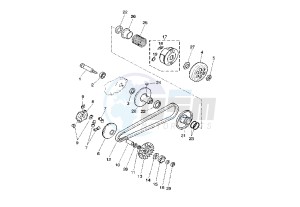 YQ AEROX 50 drawing CLUTCH