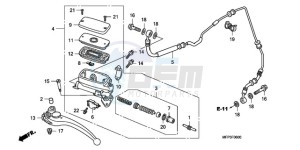 CB1300S9 Australia - (U / BCT MME TWO TY2) drawing CLUTCH MASTER CYLINDER