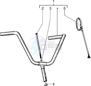 Ciao 50 drawing Handlebars