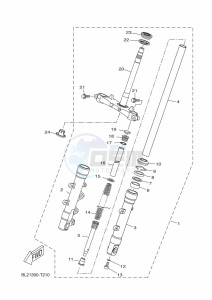 CZD300D-A XMAX 300 (BGS3) drawing FRONT FORK