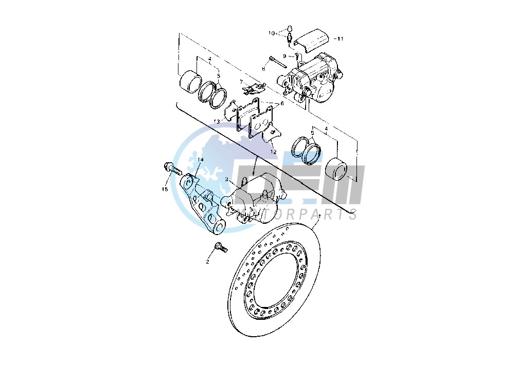 REAR BRAKE CALIPER