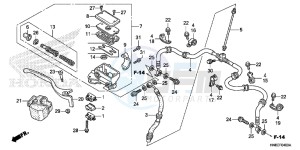 TRX680FAE TRX680 Europe Direct - (ED) drawing FR. BRAKE MASTER CYLINDER