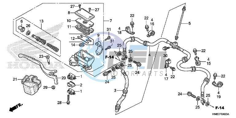 FR. BRAKE MASTER CYLINDER