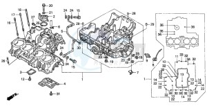 CB750F2 SEVEN FIFTY drawing CRANKCASE