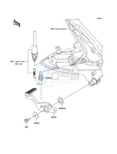 ER-6f ABS EX650B8F GB XX (EU ME A(FRICA) drawing Brake Pedal