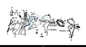 JET 14 (25 KM/H) (XC05W1-NL) (E4) (L8-M0) drawing FRONT COVER INNER BOX