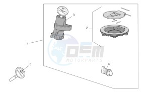 Griso S.E. 1200 8V USA-CND drawing Lock hardware kit