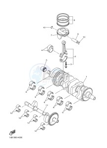 YZF-R1 YZF-R1M 998 R1 (2SG1 2SG2) drawing CRANKSHAFT & PISTON