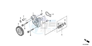 CBR250RD CBR250R 2E - (2E) drawing OIL PUMP