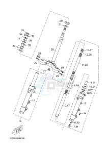 YP400R X-MAX 400 (1SD4 1SD4 1SD4) drawing STEERING