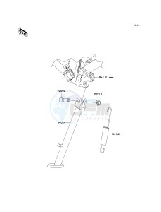 KLX 140 A [KLX140] (A8F-A9FA) A9F drawing STAND-- S- -