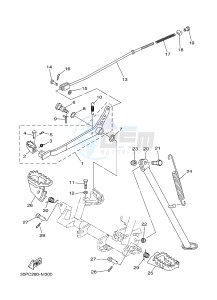 TT-R125 TT-R125LW (2CP6) drawing STAND & FOOTREST