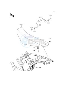 KLX125 KLX125CFF XX (EU ME A(FRICA) drawing Seat