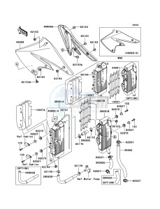 KX250F KX250-N2 EU drawing Radiator