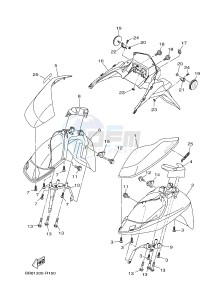 MWS125-A TRICITY 125 (BR71 BR74) drawing FENDER