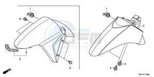 NSC50E Vision 50 - NSC50E UK - (E) drawing FRONT FENDER