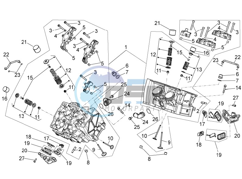 Cylinder head - valves