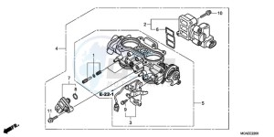 GL18009 Europe Direct - (ED) drawing THROTTLE BODY