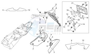 Shiver 750 drawing Rear body III