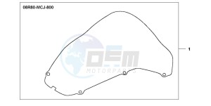 CBR900RE drawing WINDSHIELD