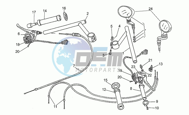 Handlebar-controls, 1st series