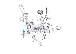 XJ S DIVERSION 600 drawing HANDLE SWITCH -LEVER