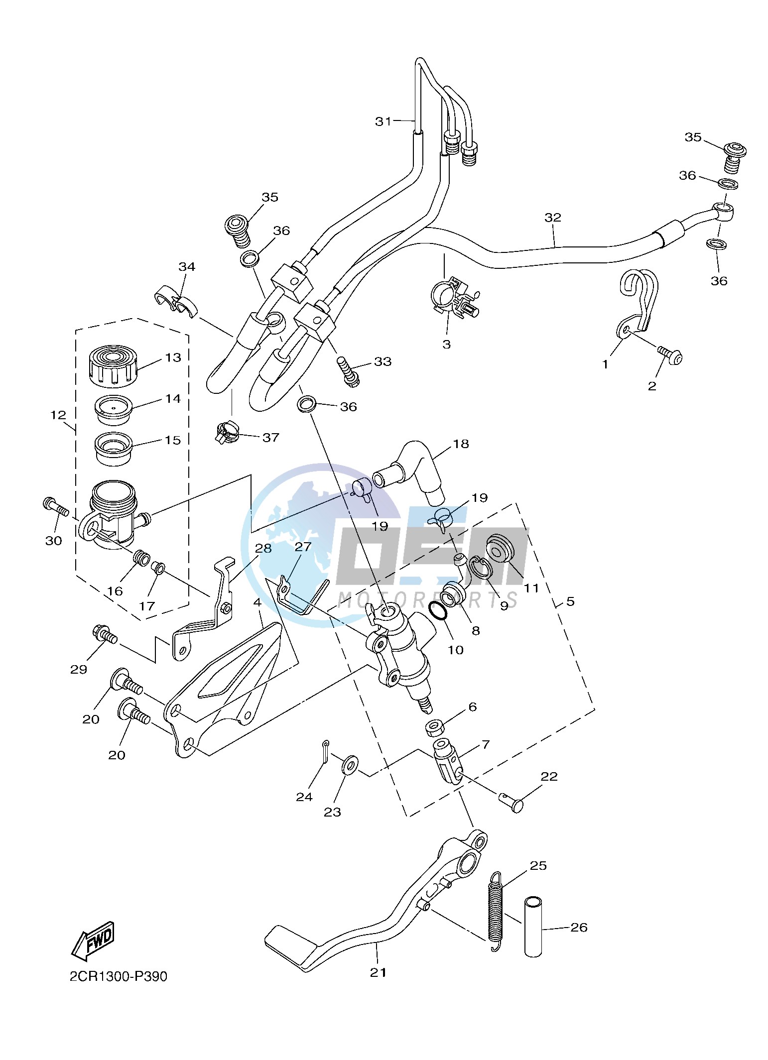 REAR MASTER CYLINDER