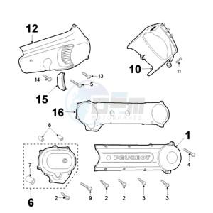 FOX M A2 BE drawing ENGINE COVER