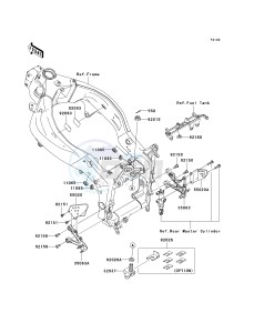 ZX636 C [NINJA ZX-6R] (C6F) D6F drawing FRAME FITTINGS